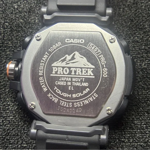 EUC Casio Pro Trek Tough Solar PRG-600 Watch (Black)